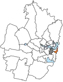 Ligging van Waverley Council in Sydney