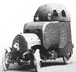 De Austro-Daimler pantserwagen