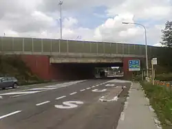 Autosnelwegbrug (E40) van Mere over de Oudenaardsesteenweg
