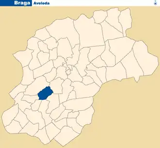 Kaart van Aveleda