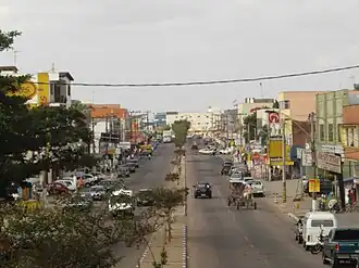 De hoofdstraat Avenida Pres. Vargas in Alvorada