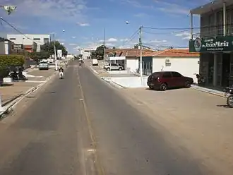 Avenida Rio Branco (RN-288) in Jardim de Piranhas