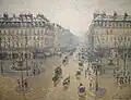 De Avenue de l'Opéra door Camille Pissarro