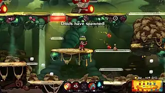 Screenshot van het spel Awesomenouts