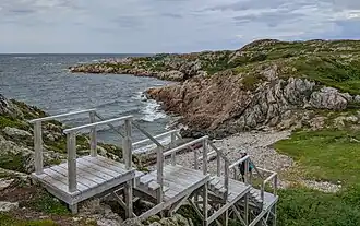 Goed uitgerust wandelpad op Fogo Island