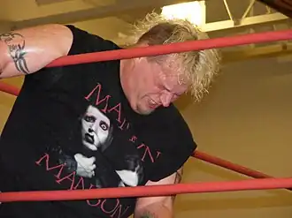 Tijdens een NCW show in 2009