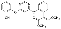 Structuurformule van azoxystrobin