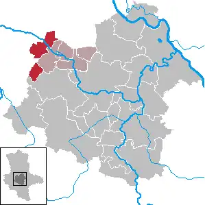 Kaart van Börde-Hakel