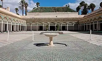 Paleis in Marrakesh waar de slotscène van de film opgenomen werd.