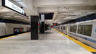 Het BART perron op niveau -3