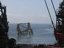 Lancering van de Benguela Belize basistoren (14/16)