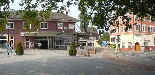 Station Castrop-Rauxel Hbf midden in Rauxel