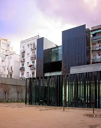 Ontwerp voor de openbare bibliotheek in Barcelona.