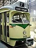 Kop van PCC-car 1101 als lijn 7.