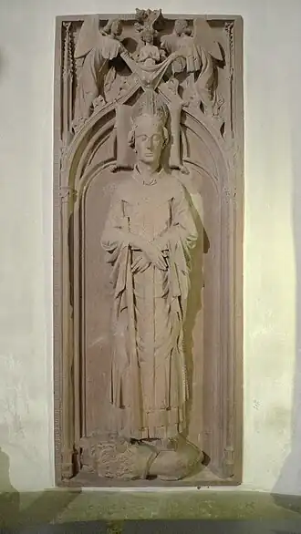 Engelbert van Valkenburg, Grafsteen in de Bonner Munsterkerk, westkoor