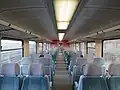 Tweede klas interieur van een BR 628