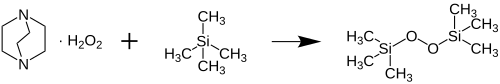 Synthese van bis(trimethylsilyl)peroxide BTSP met DABCO-waterstofperoxide-adduct