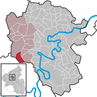 Kaart van Bad Bertrich