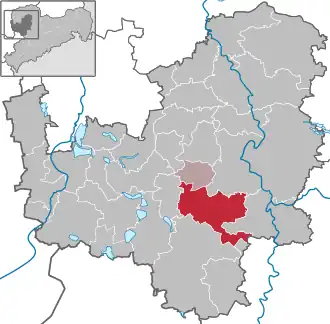 Kaart van Bad Lausick