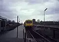 Wadloper op het station in 1987