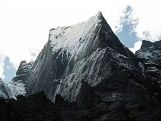 Uitzicht op de top van de Piz Balide