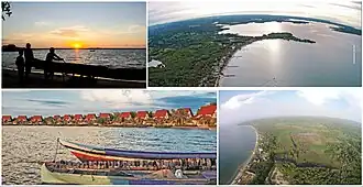 Een collage van San Antero