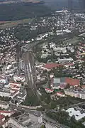 Luchtfoto emplacement Bayreuth Hbf