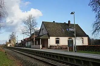 Blik op station Brettorf (2014)