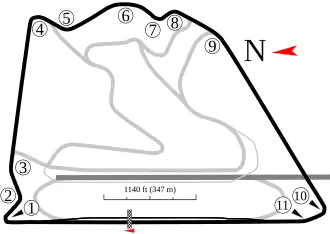 "Buitenbaan Circuit". Werd gebruikt voor de Grand Prix van Sakhir in 2020