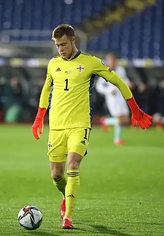 Peacock-Farrell in 2021 als speler van Noord-Ierland