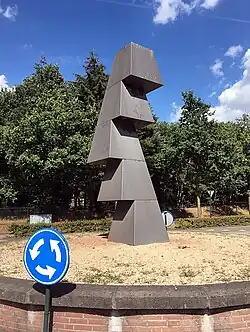 Verschoven stapeling van Niko de Wit in Bakel (augustus 2018)