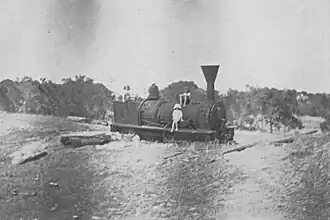Ballarat stoomlocomotief in 1921