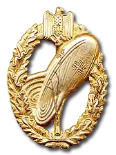 Het Ballonbeobachterabzeichen in goud.