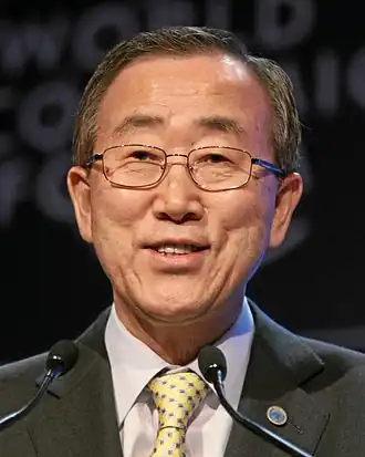 Ban Ki-moon in januari 2008.
