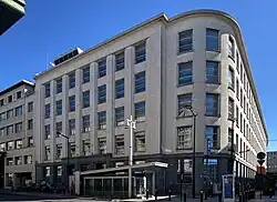 Voormalig hoofdkantoor van de bank in Brussel van 1954 tot 1960