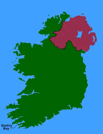 De Bantrybaai ligt in het zuidwesten van Ierland