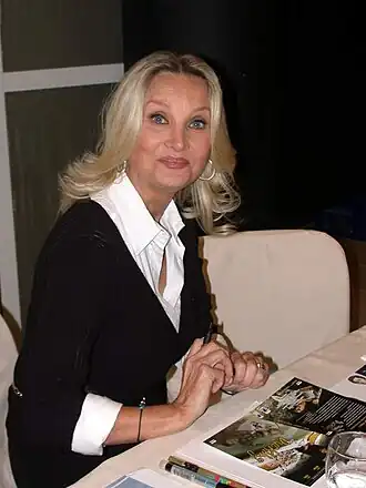Barbara Bouchet op de Sonopromotion filmbeurs, 5 november 2008 te Kerkrade, Nederland.
