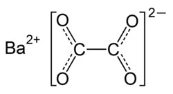 Structuurformule van bariumoxalaat