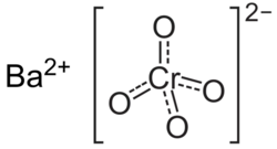 Structuurformule van bariumchromaat