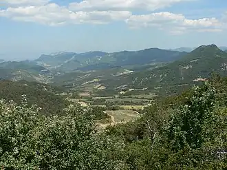 Les Baronnies vanaf de Col de Perty