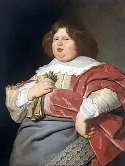 Portret van Gerard Andriesz Bicker, 1640. Obesitas is niet uitsluitend een modern verschijnsel, maar kwam - zij het minder frequent - ook in vroeger eeuwen reeds voor.
