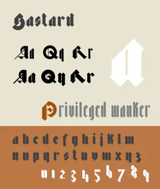 Voorbeeld van Bastard