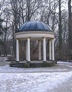 De tempel in het Hofgarten-park te Bayreuth