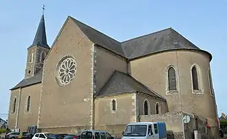 De kerk van Beaulieu-sur-Layon
