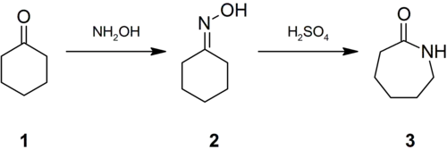 Synthese van caprolactam