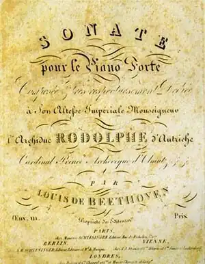 Titelblad van Beethoven's Pianosonate opus 111