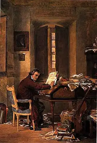 Beethoven in zijn huis