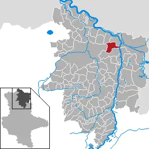 Kaart van Behrendorf (Altmark)