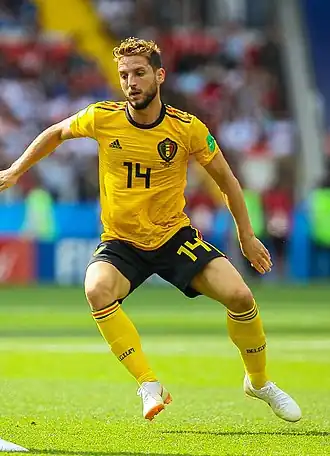 Mertens spelend op het WK 2018.