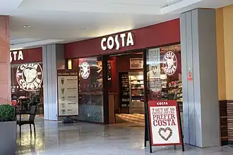 Een Costa-filiaal in Belfast
